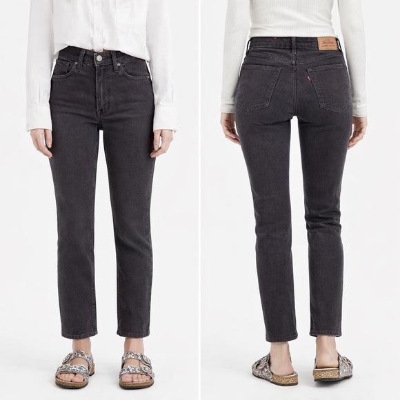 Levi's Pants - Levi’s Ribcage Straight Ankle Corduroy Pants Gray High Rise | 28